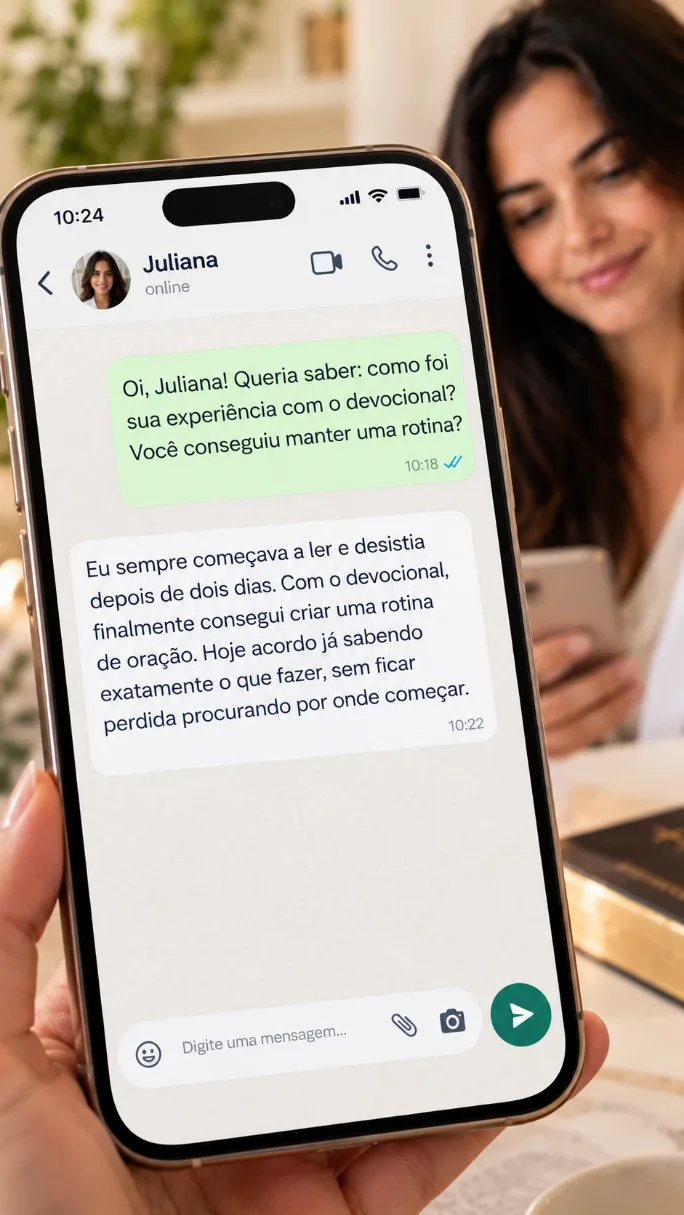 Depoimento da Juliana em vídeo. Toque para ampliar
